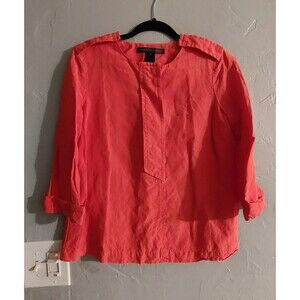 Marc By Marc Jacobs Tops Blouse Women Size 6,silk,Linen,17 Inch Of Armp To Armp